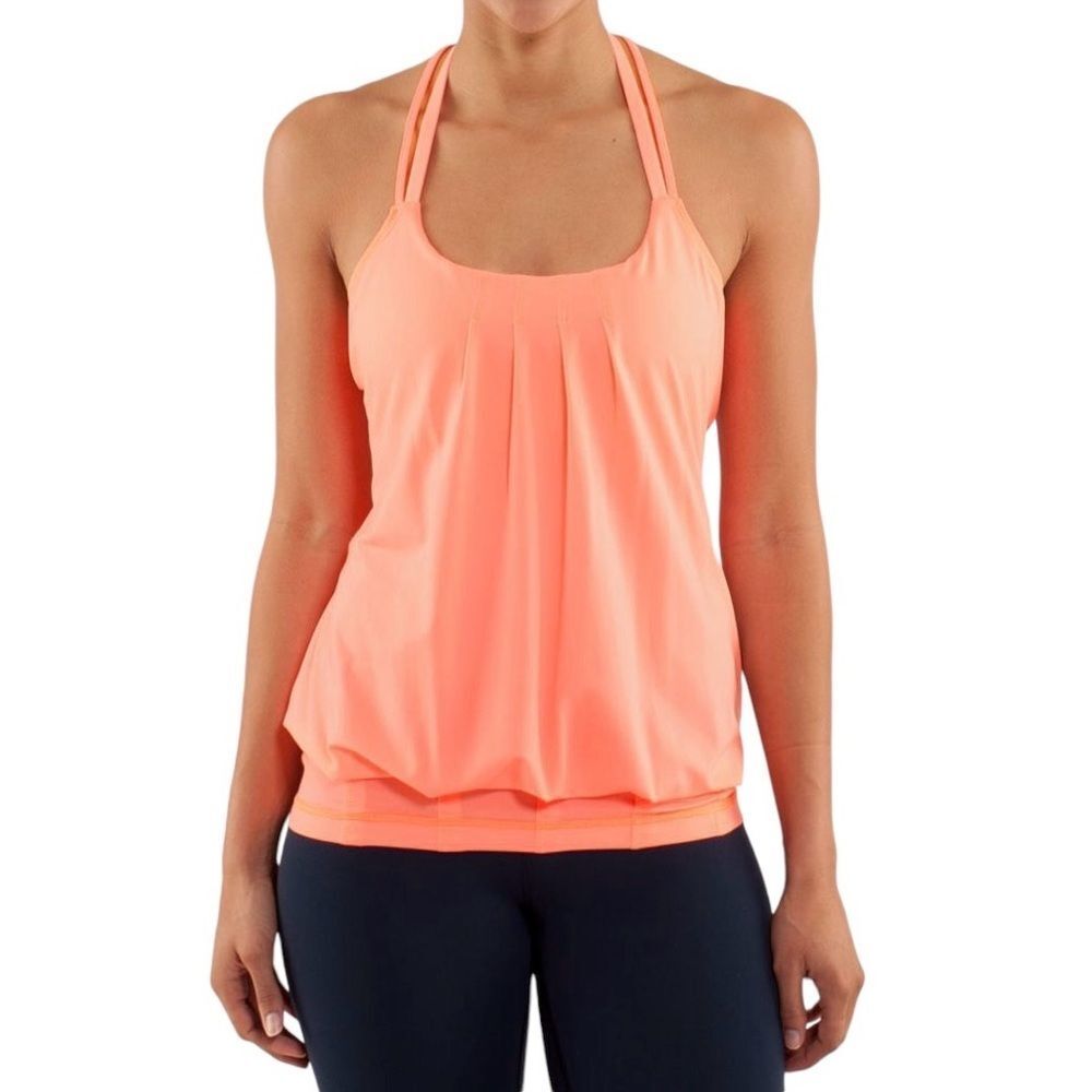 Lululemon Flow And Go Tank II Pop Orange | Size 2